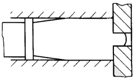 Frühes Stadium der ersten Barrenextrusion