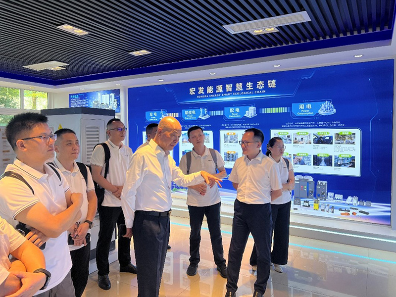 Das Fudar-Team besichtigt den Showroom im Hauptsitz von Hongfa.