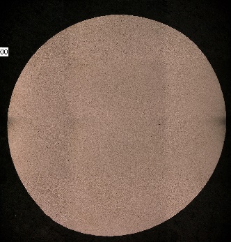 Metallographie des zentralen Teils des extrudierten Materials